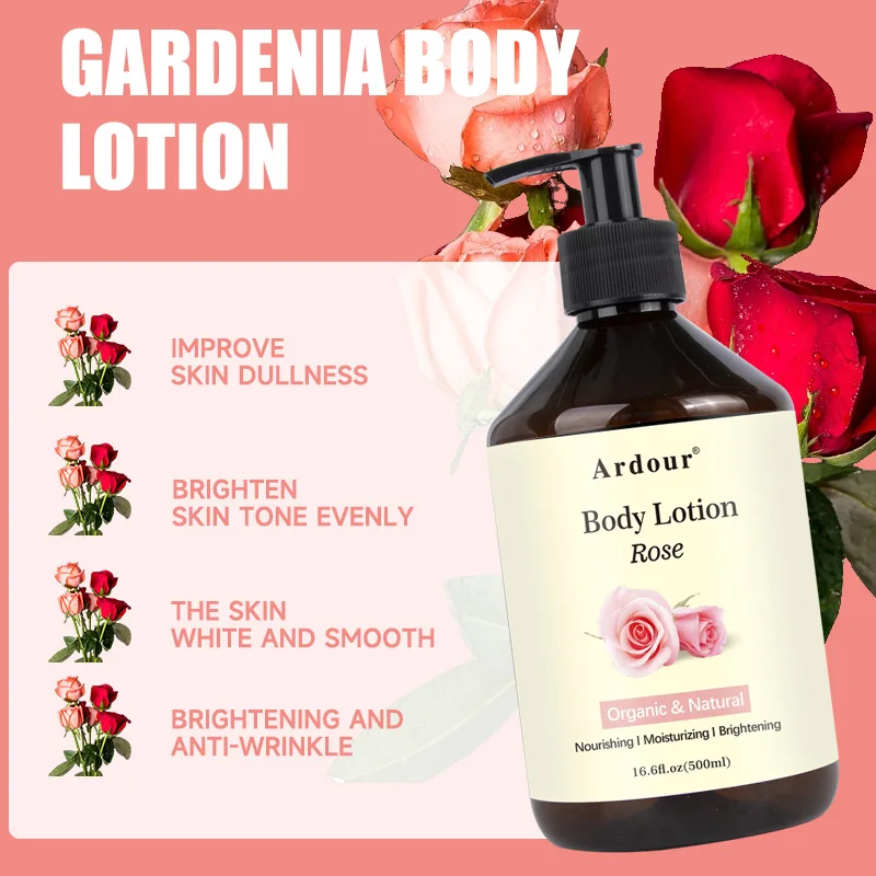 Private Label Refresh Fruit Body Care Lotion Skin Care Hydrating Rose Body Cream Butter Lightening Whitening Moisturizing