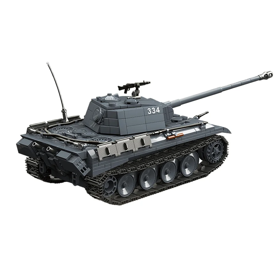 War Model Toy Weapon Soldier Armored Vehicles Bricks Educational WW2 Army Military Leopard Tank Building Block Set for Kids