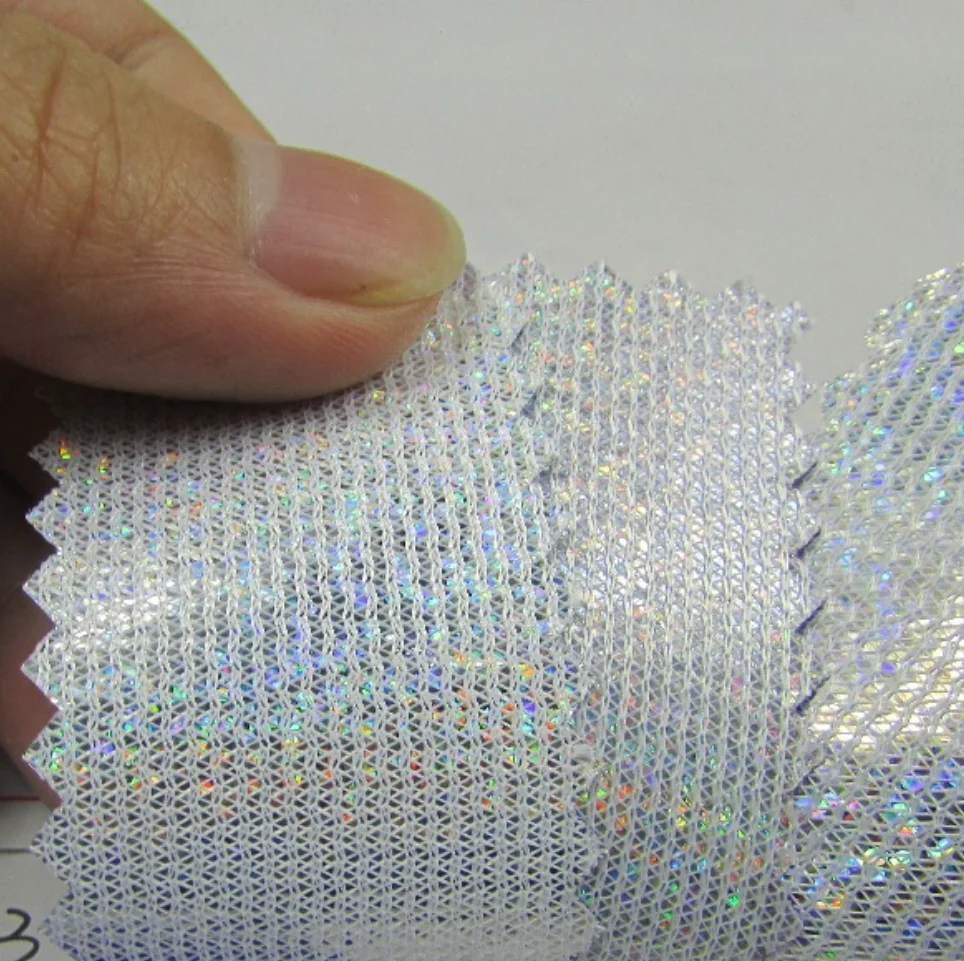 
laser film foil mesh fabric stage cloth for decoration 