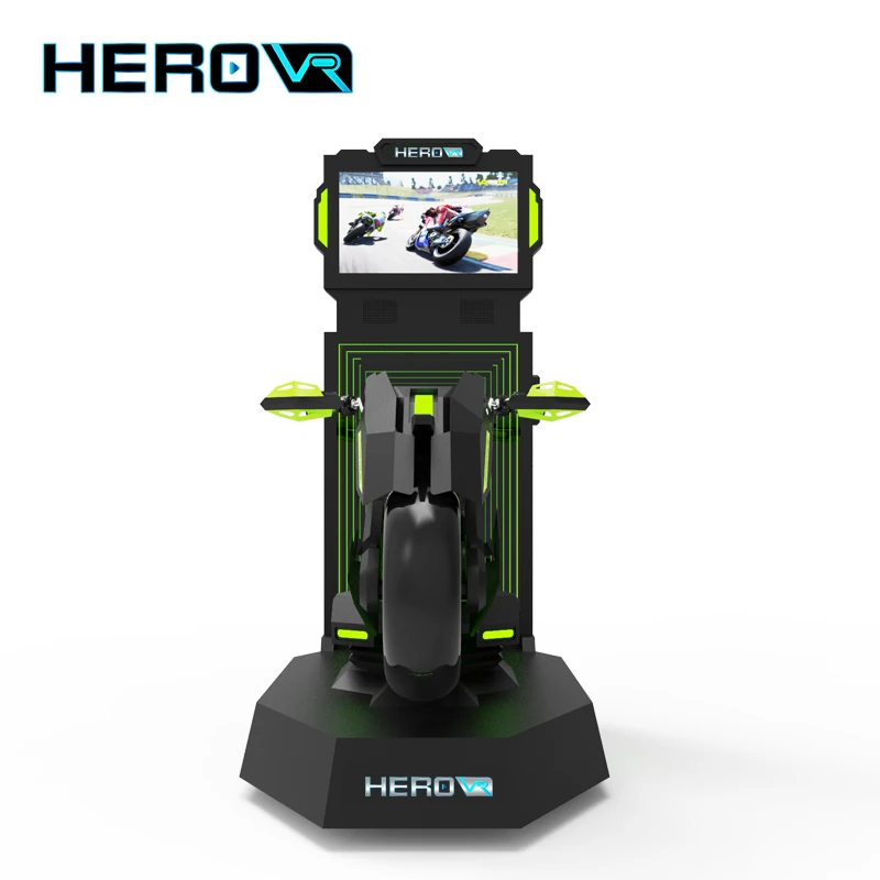 HEROVR Earn Money Fast Arcade VR Full Set Motorcycle Racing Simulator Cockpit