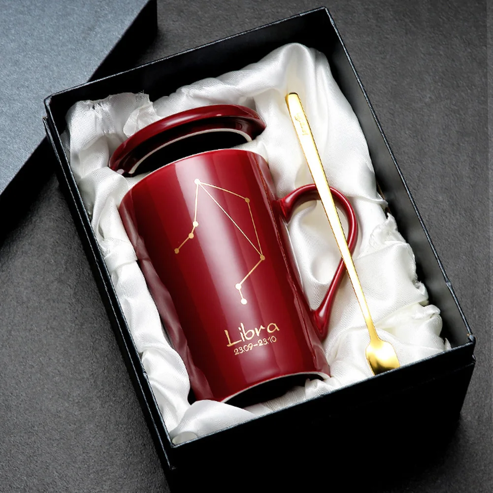 China Exquisite Wholesale Supplier, Personalized Customization Logo Modern Gift Ceramic Coffee Mug Cup With Spoon/