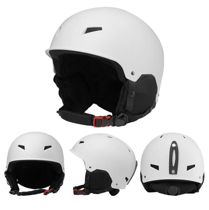 Factory Wholesale Skiing Helmet with ABS&PC Shell and Removable Ear Pads Snow Helmet with Ski Goggles 10 PE Portable Universal