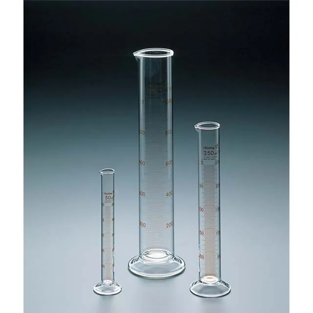 Circular base chemistry 100 ml lab glassware glass measuring cylinder