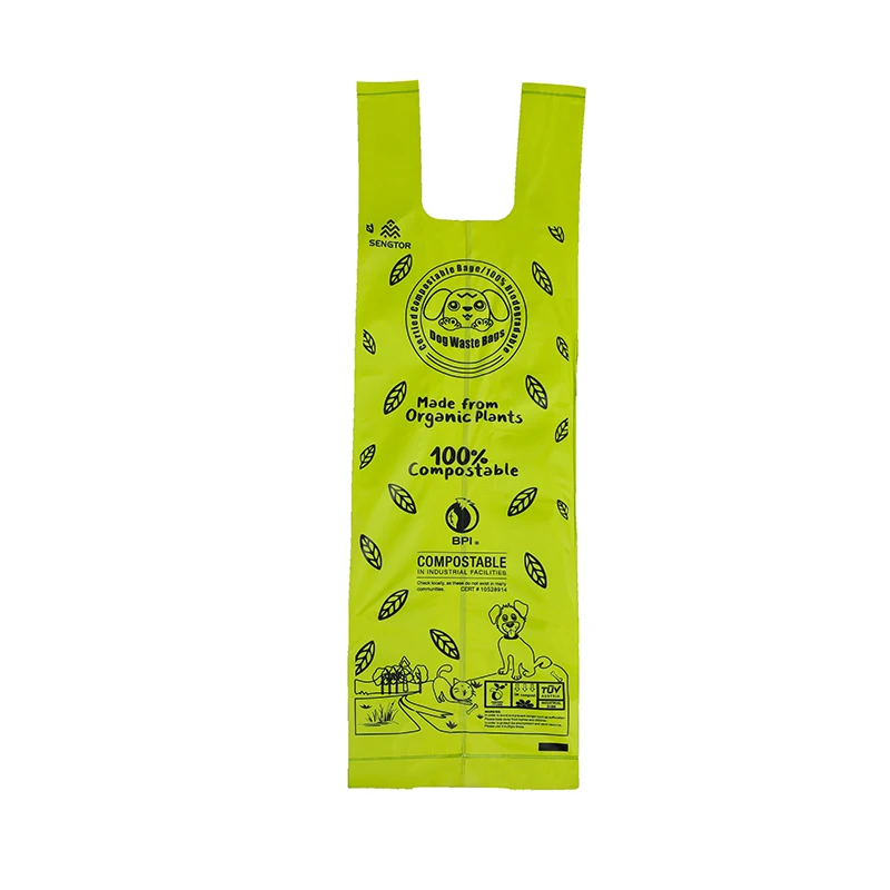 Wholesale Biodegradable poop Bags to Collect Poop Plastic Compostable Pack Dog Waste Eco friendly Dog Poop Bags