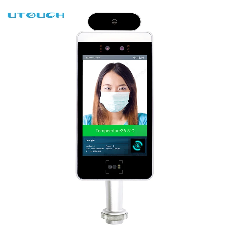 Non-contact Face Recognition Temperature Camera EU Digital Green Pass Scanner Access Controller Thermal