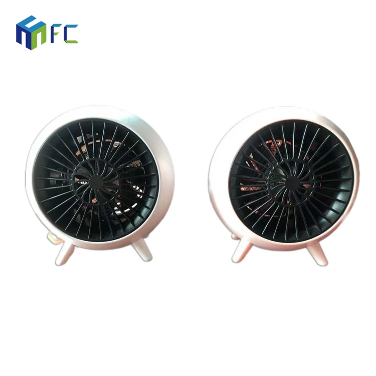 300W PTC Heaters Fan/Portable Electric Mini Table Fan Heater/Fast Heating Auto Small Personal Space Heater Fan For Sale