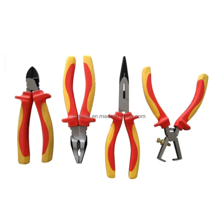 Professional Multifunction 180mm High Carbon Steel Cutting Combination Pliers With Dipped Handle