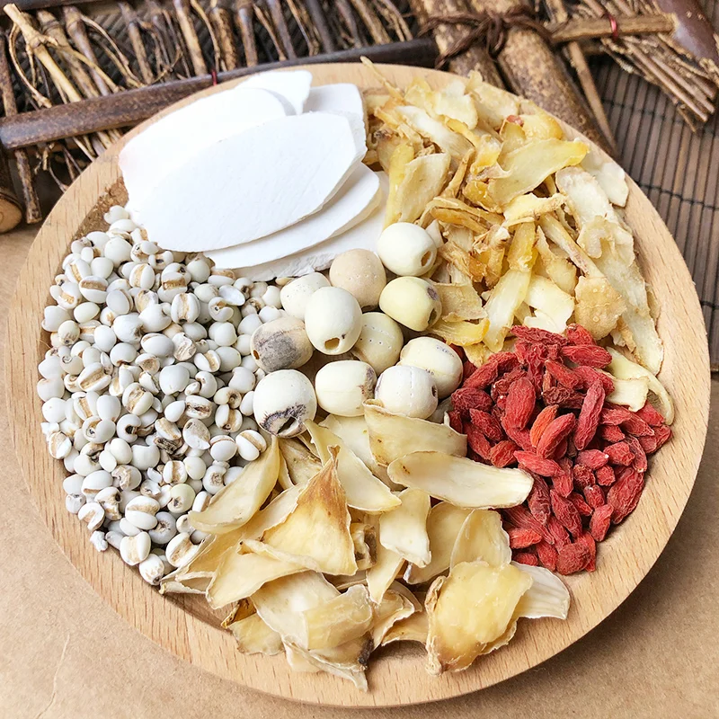 Processing customized summer soup bag lotus seeds and lilies clear, cool, moist lung and stomach soup