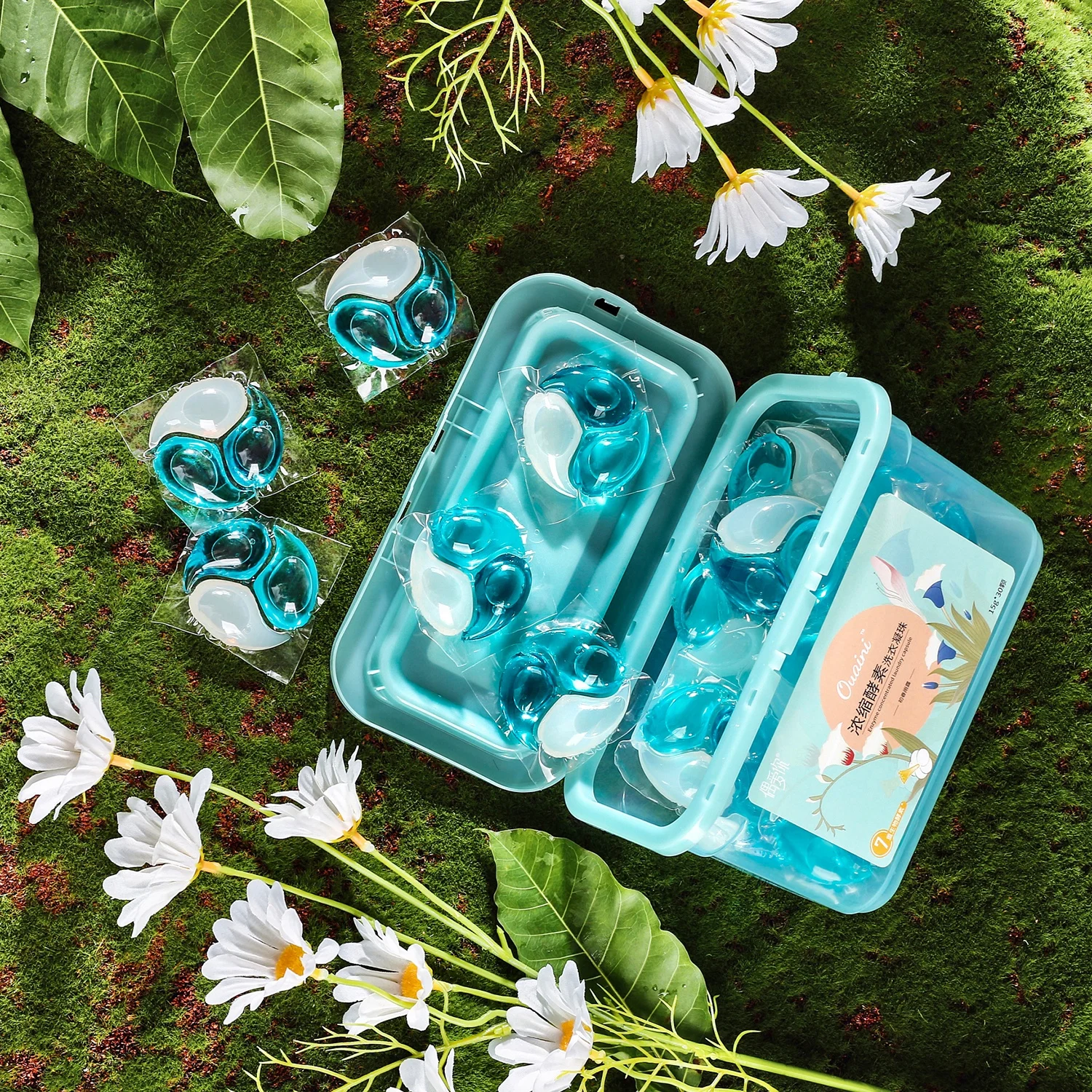 2024 NEW OEM/ODM 3 in 1 Laundry Detergent Pods 4 Seasons Floral Long Lasting Fragrance Laundry Detergent Capsule Washing Pod