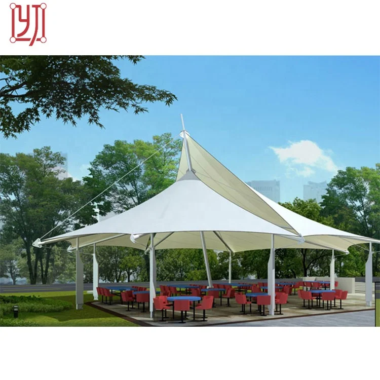 New wholesale steel frame marquee tensile membrane structure umbrella sunshade tent