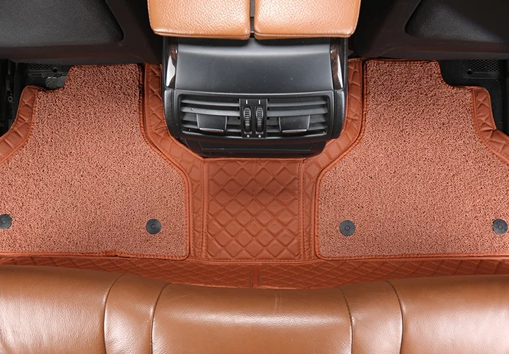 Hot Selling Luxury Hand Sewn 7D Car Mats Waterproof Protect Car Floor Mat Use for PRADO 2012