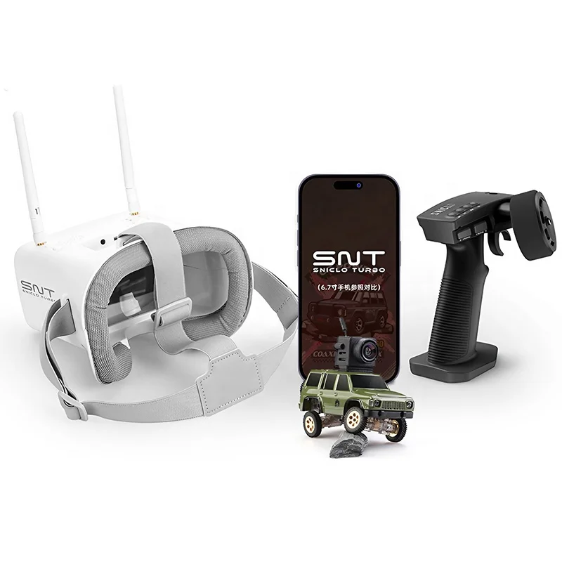 SNICLO TURBO SNT Y60 3005 1/64 5.8G Goggles 4WD Magnetic Camera 2.4G Lights Remote Control RC Mini FPV Car Hobby Grade Toy