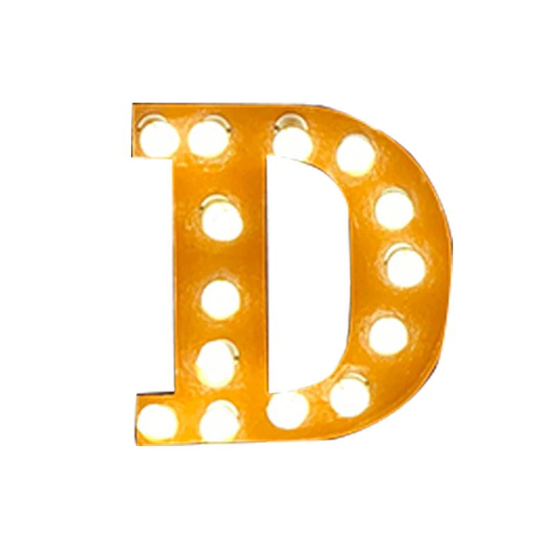 Custom outdoor decorative led marquee love bulb letters signs large lighted up letter