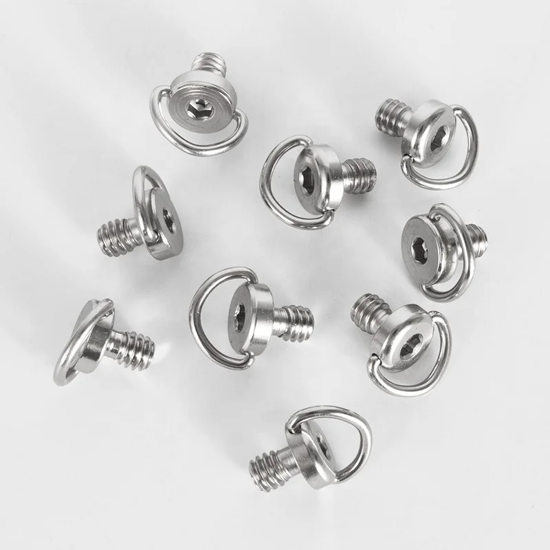 Bexin Hex socket tripod ball head clamp camera fixing screw 1/4 threat d ring tripod custom small ring screw