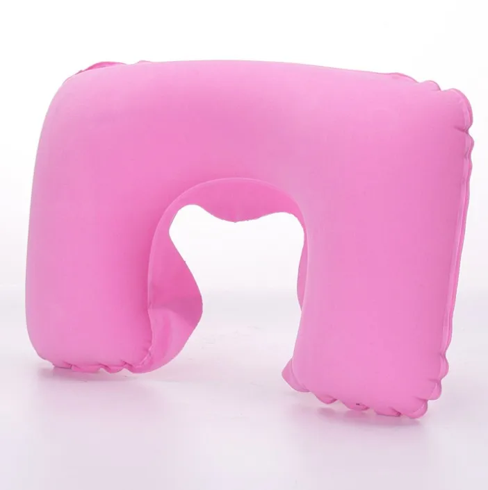 New Soft Inflatable Air Plane Sleep Relax U Rest Compact Shaped Neck Support Travel Pillow Cushion