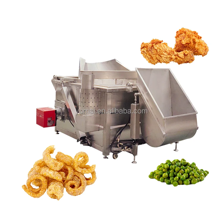 Automatic Snack Namkeen Garri Donut Batch Deep Fryer Cassava Potato Chips Frying Machine
