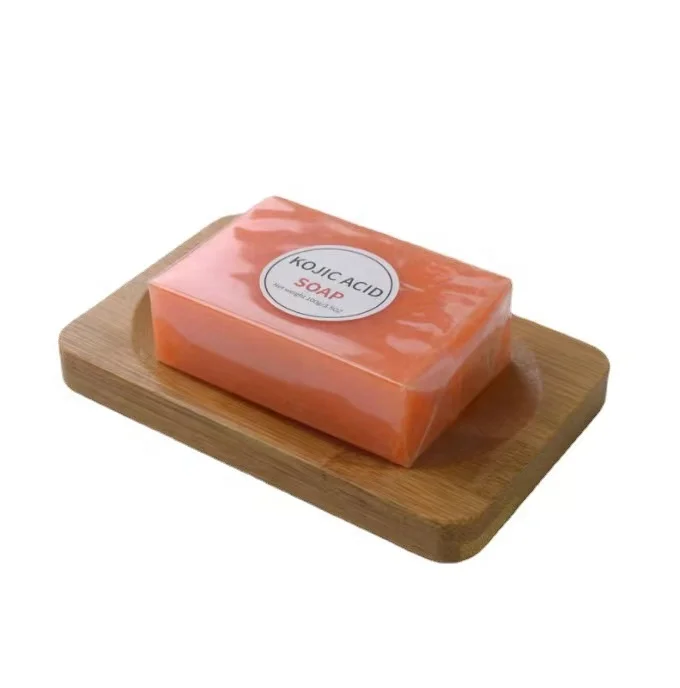 Natural Handmade Turmeric Tartaric Acid Soap for Brightening and Blemishes in Customized Logo Packaging