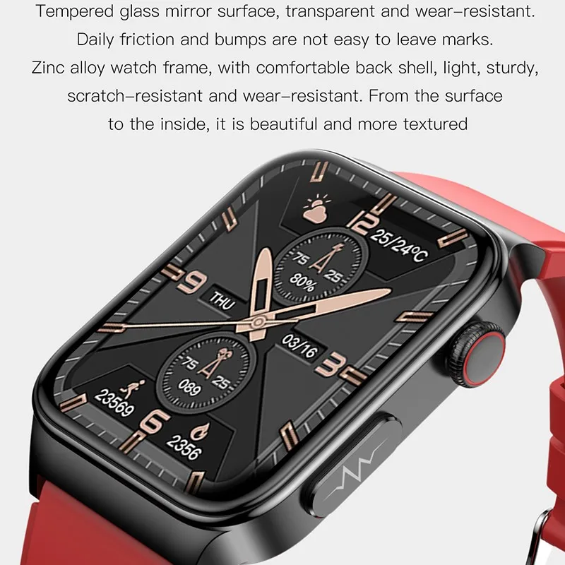 Health ECG Smart Watch Fitness Tracker With Blood Oxygen Heart Health Analysis Sleep Monitoring HRV Alert smartwatch