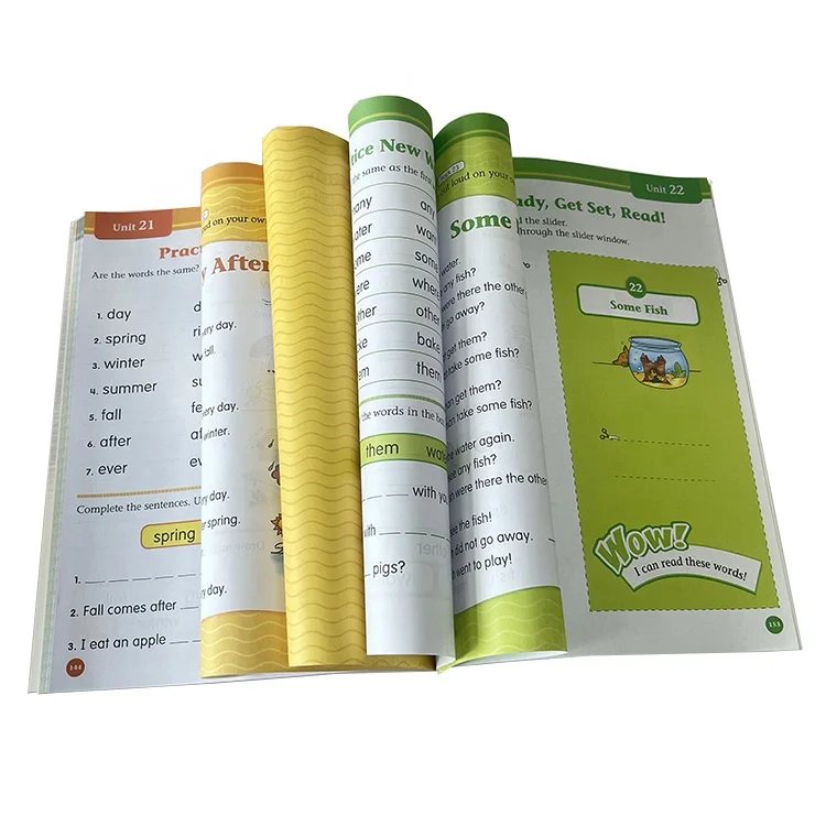 Cheap Price Custom Kindergarten Book Printing Service School Educational Homework Exercise Teaching Textbook Print