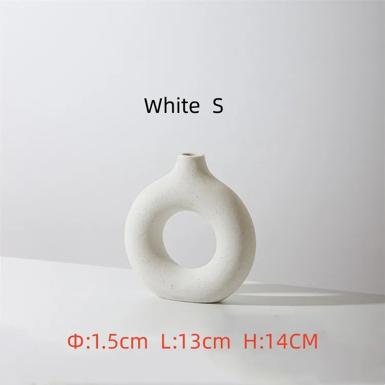 Home Decor Nordic Bouquet Wedding Decoration Porcelain Vases Artificial Plants Ceramic Flower Vases