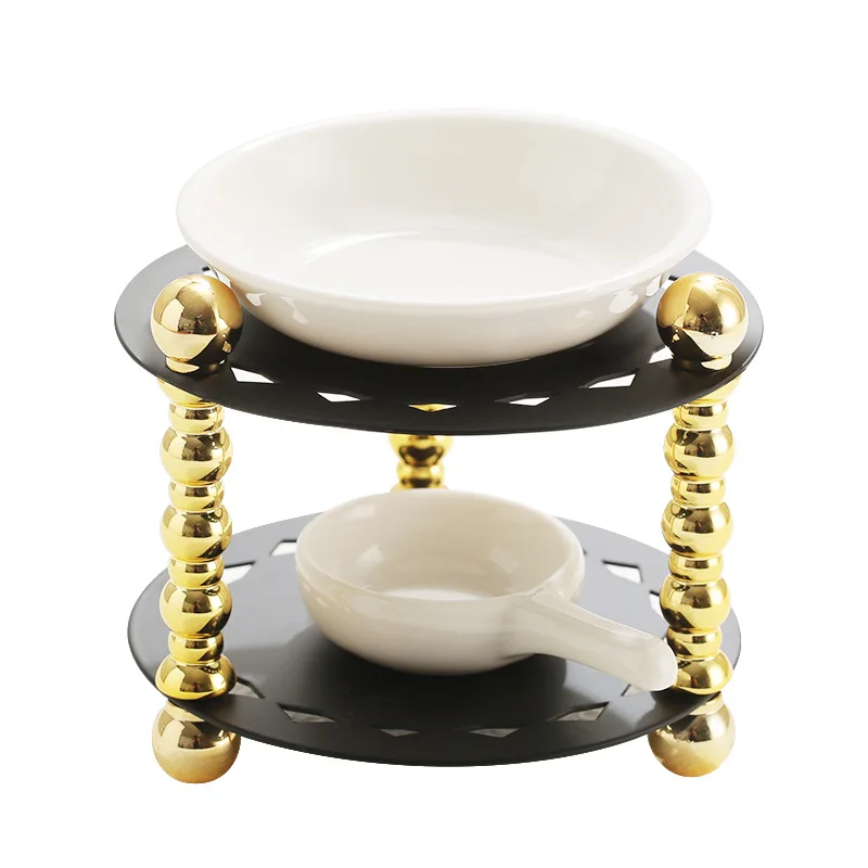 Black And White Sun City Aromatherapy Lamp Iron Aromatherapy Furnace Essential Oil Candle Lamp Furnace Incense SPA