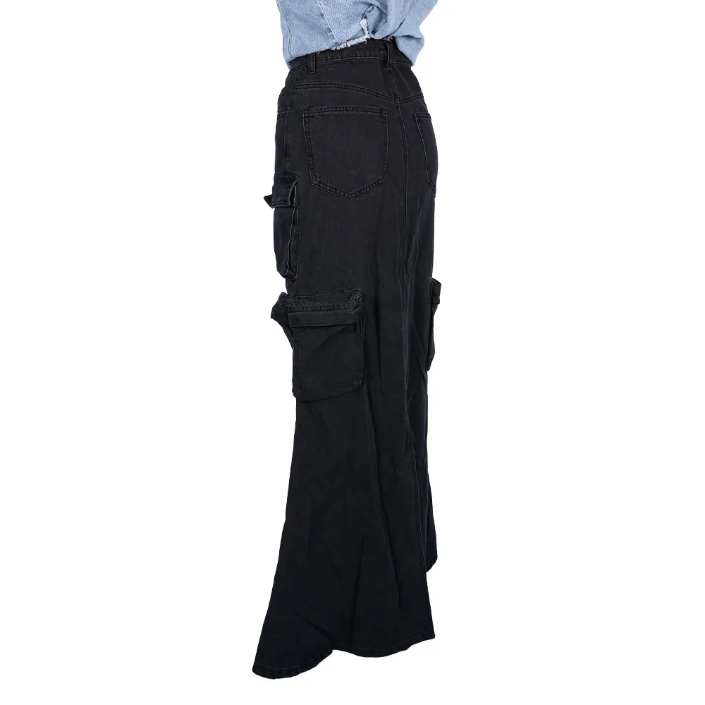 New Listing OEM ODM Cargo Skirt Jeans Long Jeans Skirt Jeans Long Skirt For Women