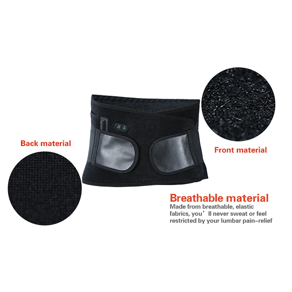 newest Sunmas slimming belt heat function vibrator back pain massager belt