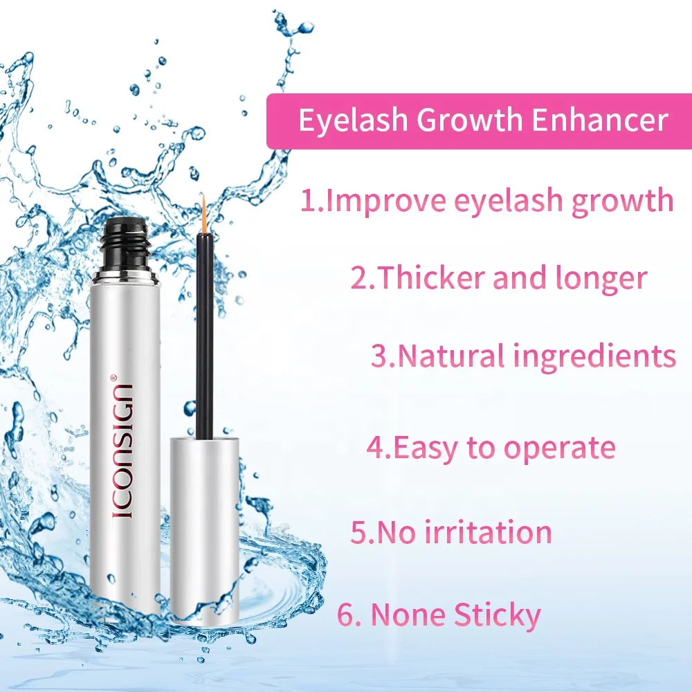 100% Natural Organic Cruelty Free Vegan Eyebrow Enhancer Custom Logo Eye Lash And Brow Liquid Treatments Eyelash Growth Serum
