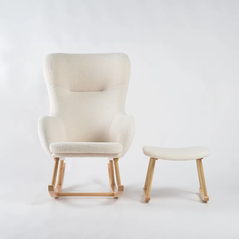 Living Room Nursing Nursery Mummy Breastfeeding Rocking Chair with Armrest