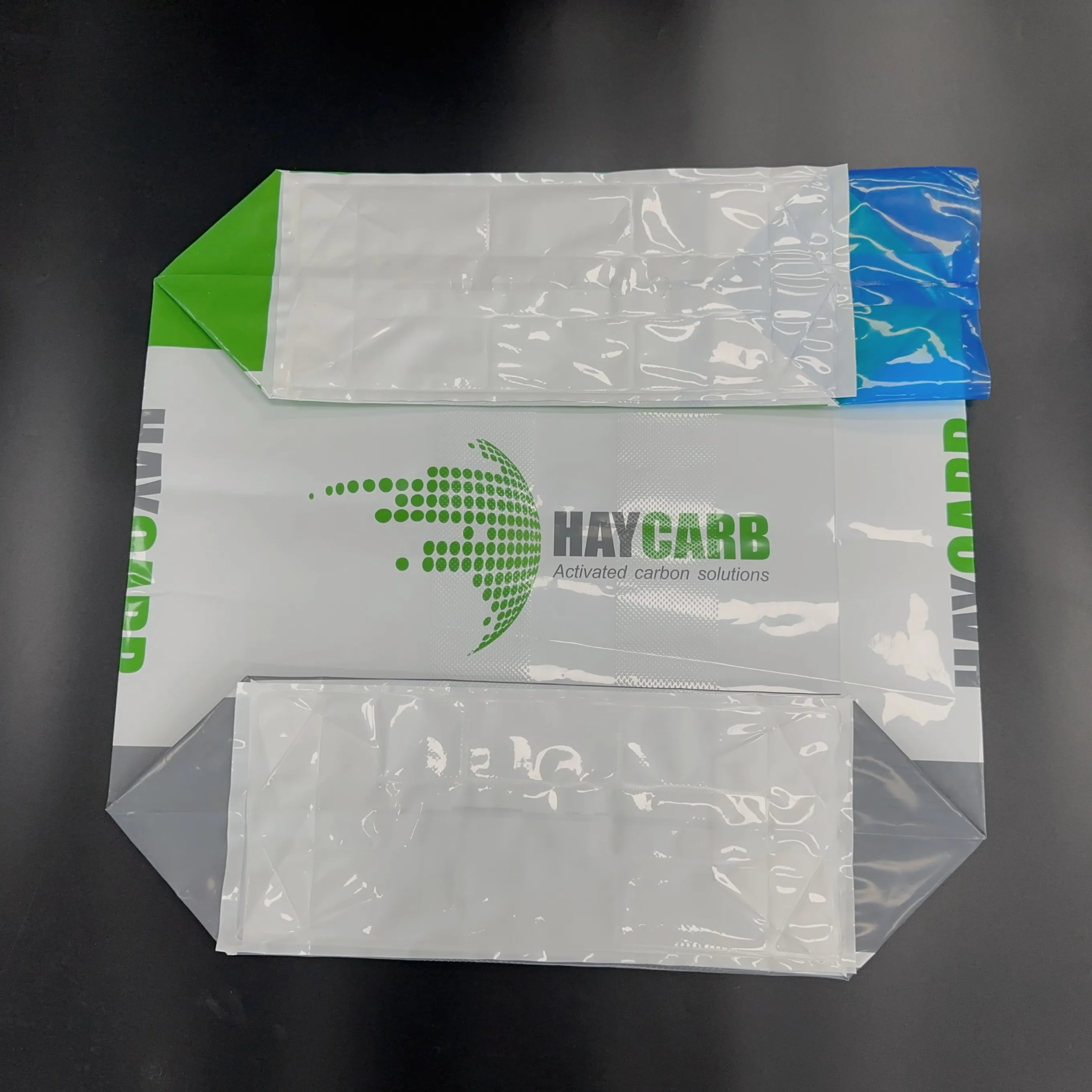 EGP PE PP Woven Block Bottom Valve Bag with Embossing Moisture-Proof 25kg Size