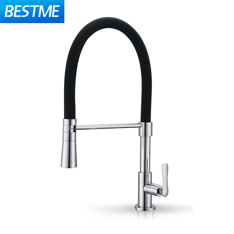Solid Brass Kitchen Faucet Single lever Water Matte black color Cold faucet tap