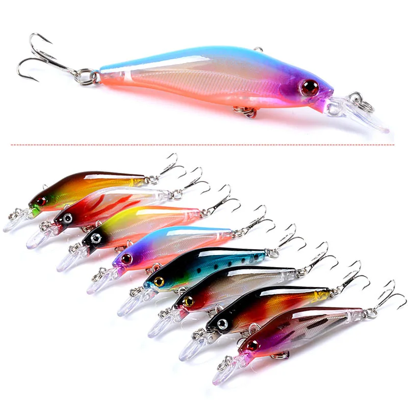 Fishing Tackle Reflective Minnow Bait   8cm/6.3g Submerged Bionic Bait False Bait Plastic Hard  Fishing Lure