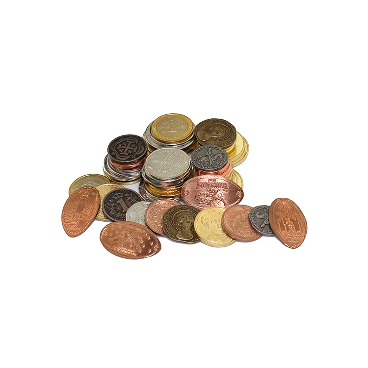Wholesale Custom Made Brass Metal Amusement Arcade Token Coins