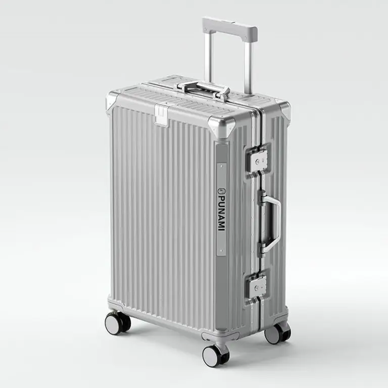2024 New Fashion Carry Ons Polycarbonate Luggage Set With Aluminum Frame Suitcase Spinner Hard Shell Case 4 Metal Corner