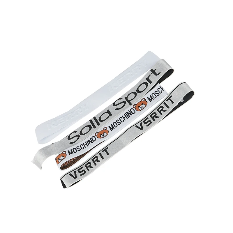 Custom Fashion Label Nylon/polyester Woven Knitted Jacquard Ribbon Soft Elastic Band For Underwear Boxer Waist Band Belt