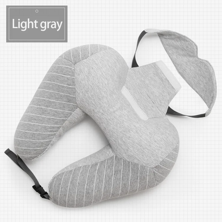 Travel Pillow Microbeads Filler U Shaped Neck Pillow with Eyemask Headrest High Quality Pillow