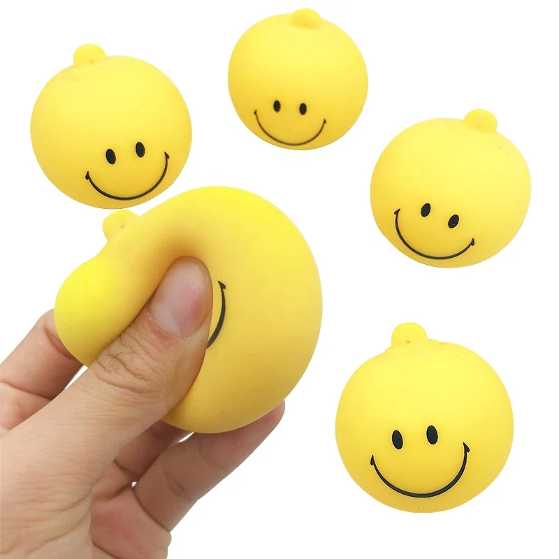 Пользовательские печати emoji смайлик уход за кожей лица мягкие мягкими squeeze стресс рельеф мяч для детей и взрослых