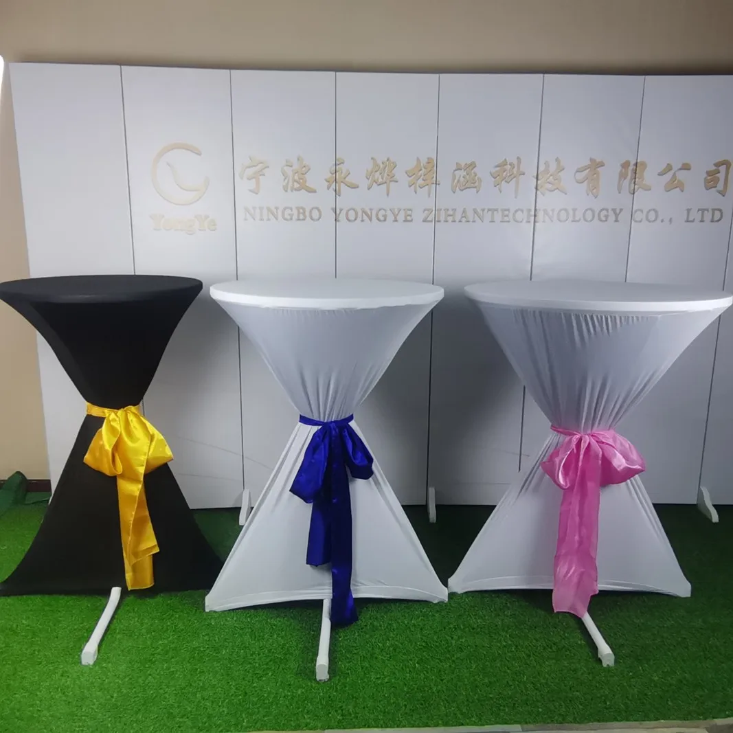 Round dining table, black and white cocktail table for event weddings