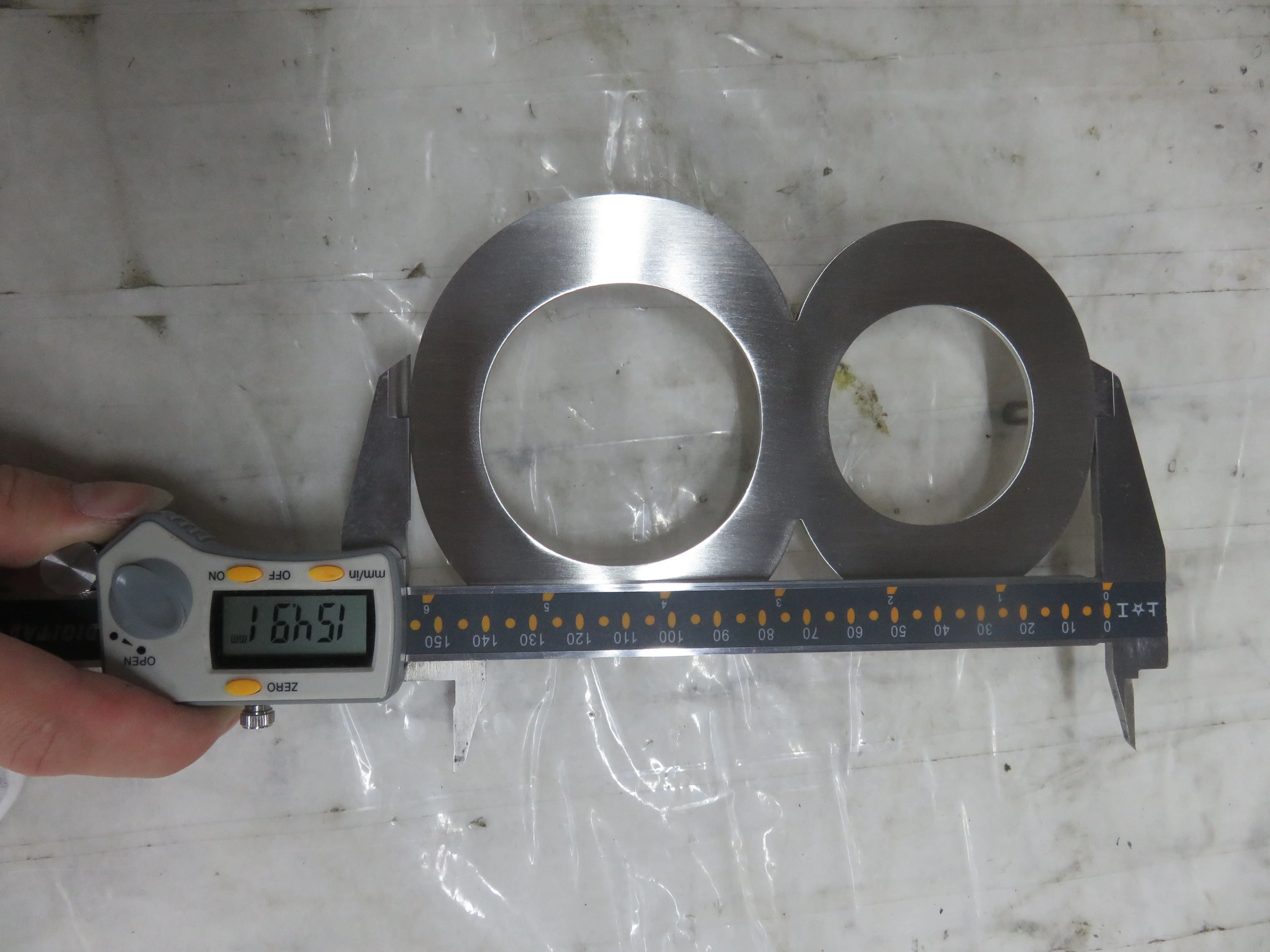 Door House Plate Street Address Mailbox Silver Sign Home Office Room Number Plate