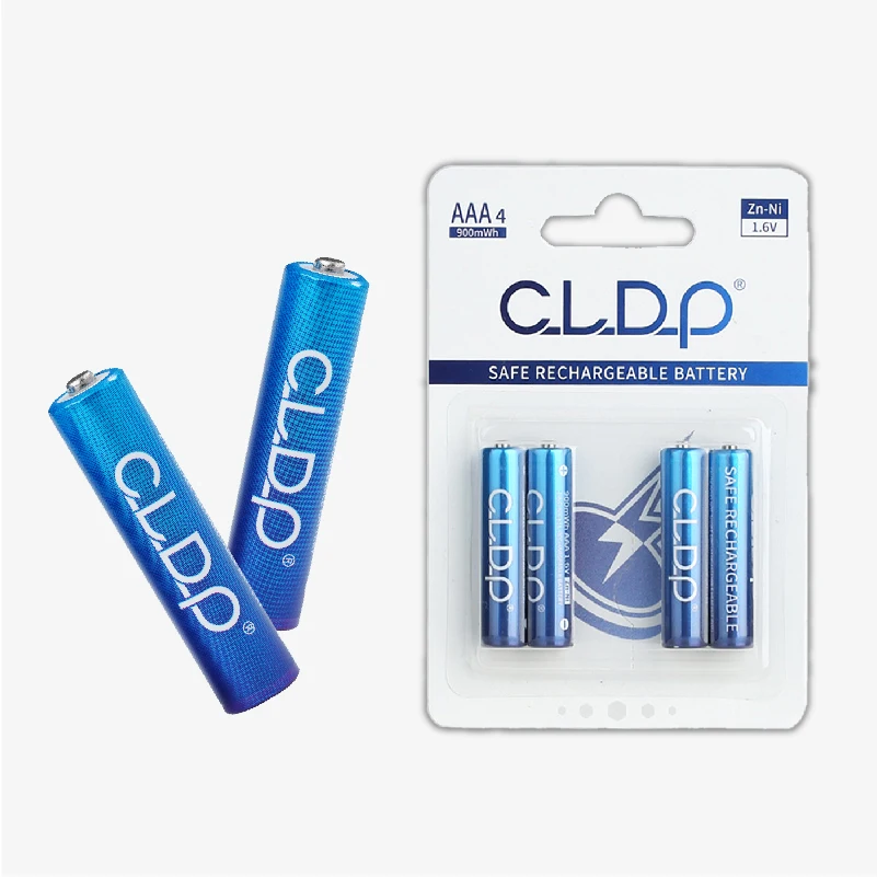 high quality 1.5v aaa rechargeable battery 1.6 Volt nizn 900mwh No.7 triple a batteries with usb charger