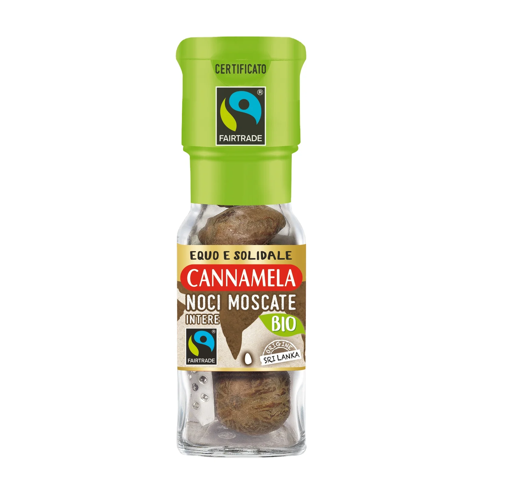 Премиум Сделано в Италии весь Cannamela Fairtrade био-специй для приправ банка мускатного ореха с