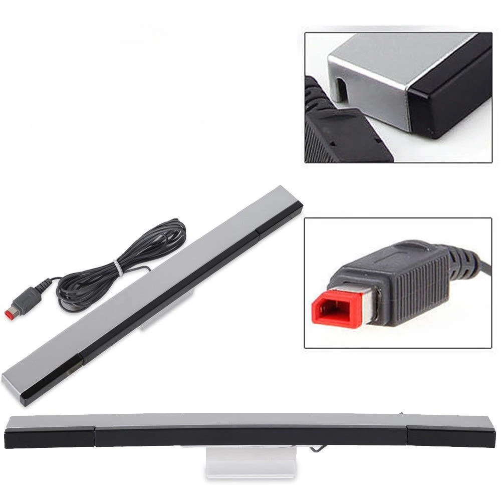 
Wired Remote Motion Sensor Bar Infrared IR Inductor for Wii/Wii U Sensor Bar 
