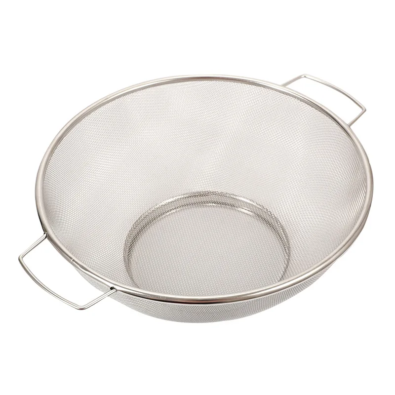 Stainless Steel Fruit And Vegetable Basket Rinsing And Draining Basket Sieve Rice Filter Basket