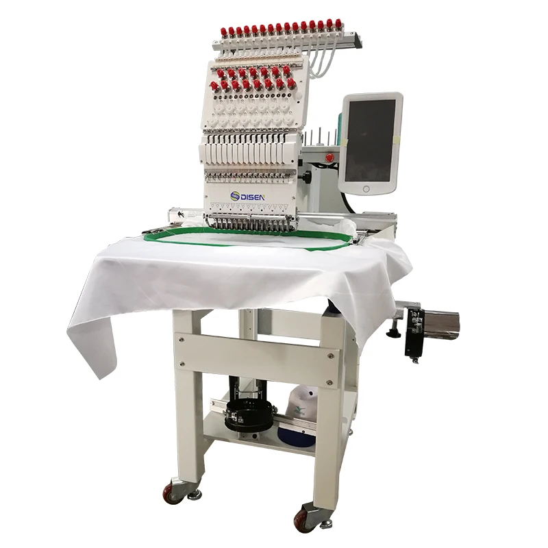 single head multi needle embroidery machine for sale 9/12/15