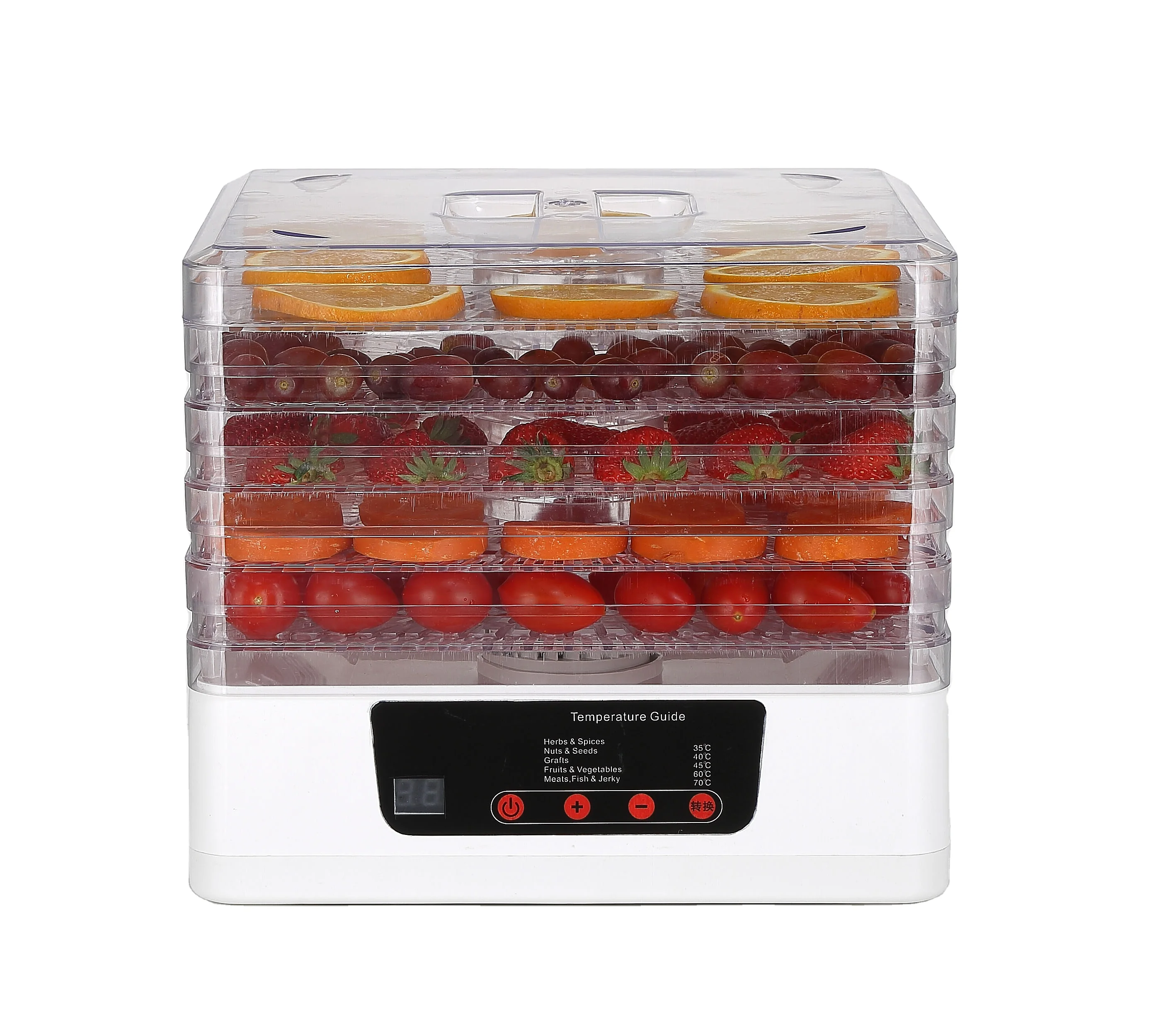 Electric 5 Trays Food Dehydrator Machine Home heating wave Fruit vegetable dryer dehydrators Machine