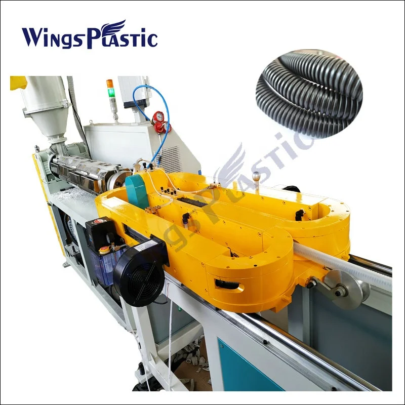 Plastic Hose Extrusion Single Wall Corrugated Pipe Machine SWC Pipe Production Line