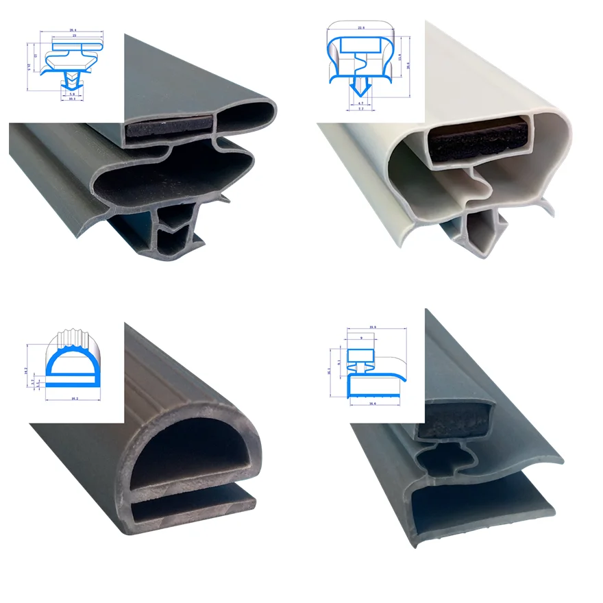 pvc / aluminum shower door seal gasket