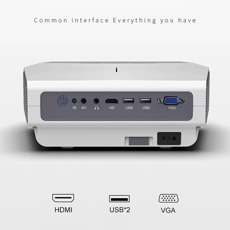 
Wholesale 3800 LUMENS Led Multimedia HD Beamer Support 1080P 4K Video 3D LCD Home Theater Cinema Projector 