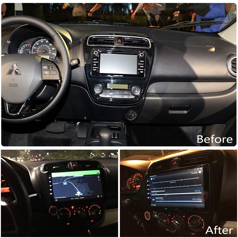  Автомобильный мультимедийный стерео-проигрыватель Bosstar 1 din на android для Mitsubishi Mirage 2017 автомобильный dvd-проигрыватель с gps-навигацией 2 Гб ОЗУ + 32 ГБ