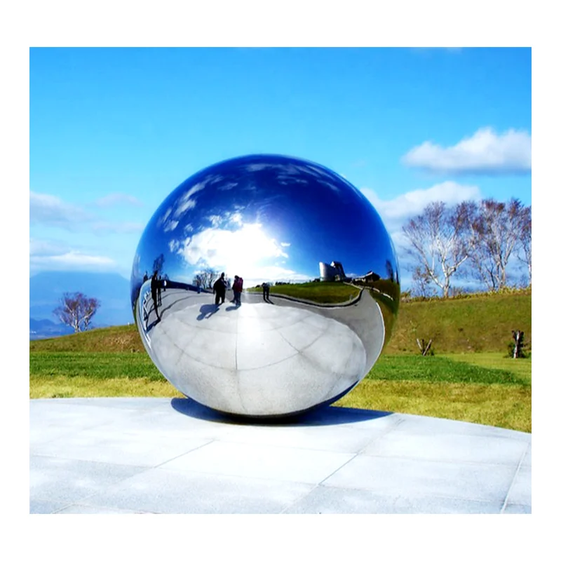 Aisi 304 1mm custom golden color small big decorative rainbow paint metal mirror stainless steel hollow float ball